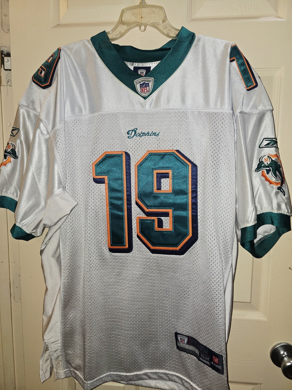 Miami Dolphins #19 Brandon Marshall Reebok NFL Players Jersey Tag Panel -